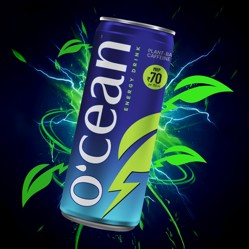 O'cean Natural Plant Based Energy Drink with Green Tea Extract