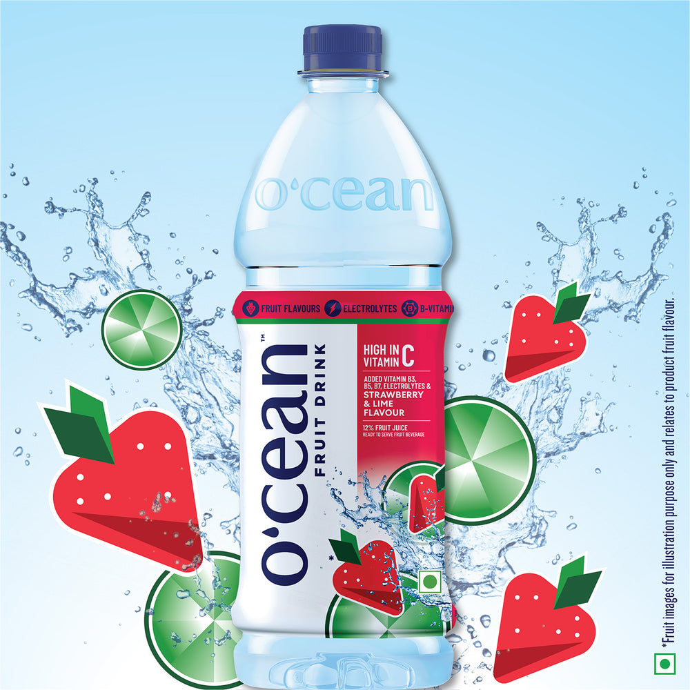 Ocean Fruit Drink Strawberry & Lime 1000 ML