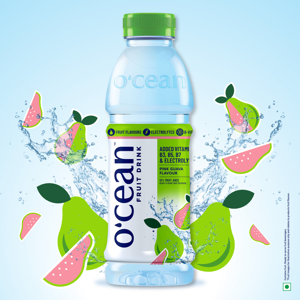 O'cean Fruit Drink Pink Guava Flavour 500ml