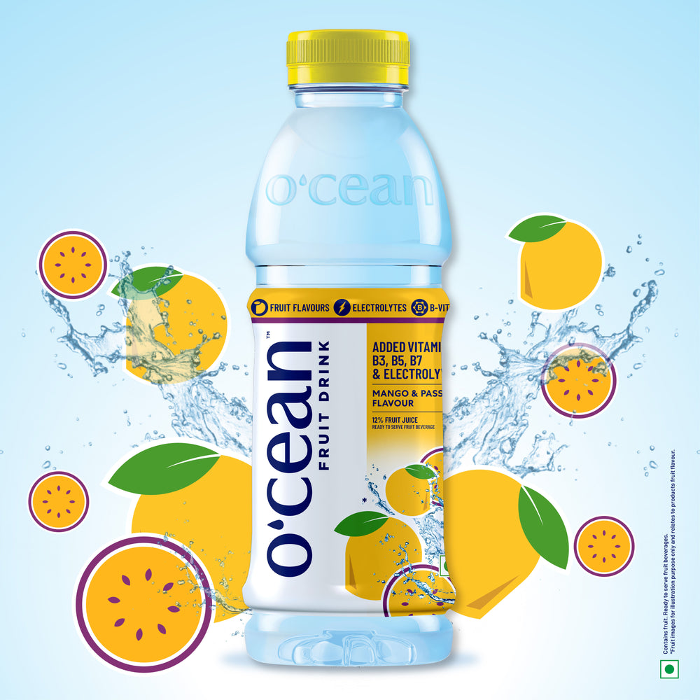 O'cean Fruit Drink Mango & Passionfruit Flavour 500ml