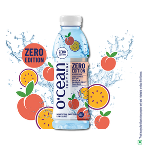 O'cean Fruit Water Zero Edition Peach & Passion Flavour