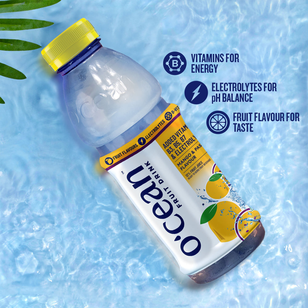 O'cean Fruit Drink Mango & Passionfruit Flavour 500ml