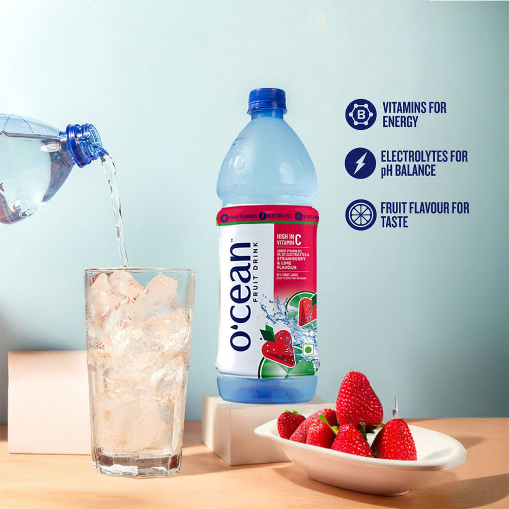 Ocean Fruit Drink Strawberry & Lime 1000 ML