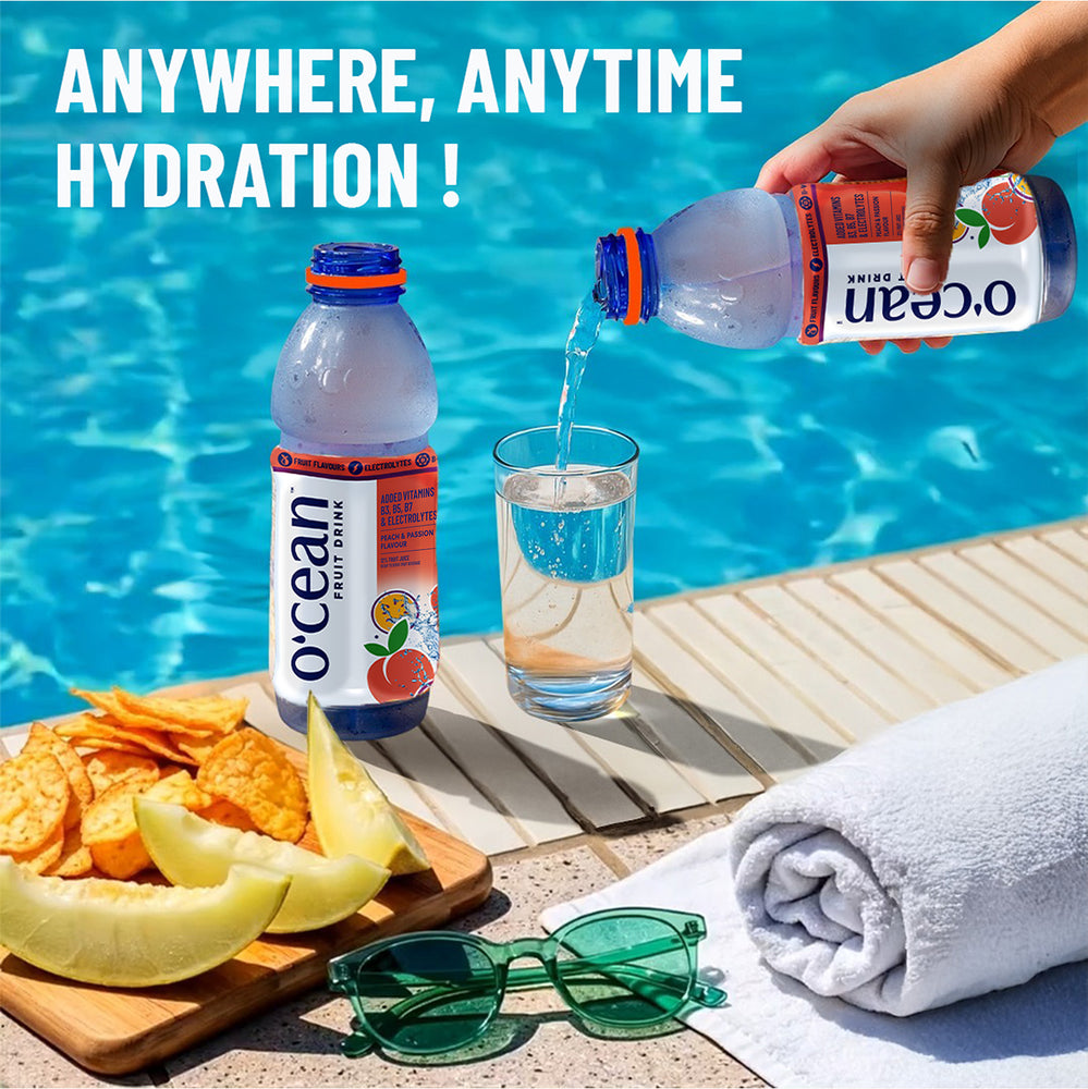 O'cean Fruit Drink Peach & Passionfruit Flavour 500ml