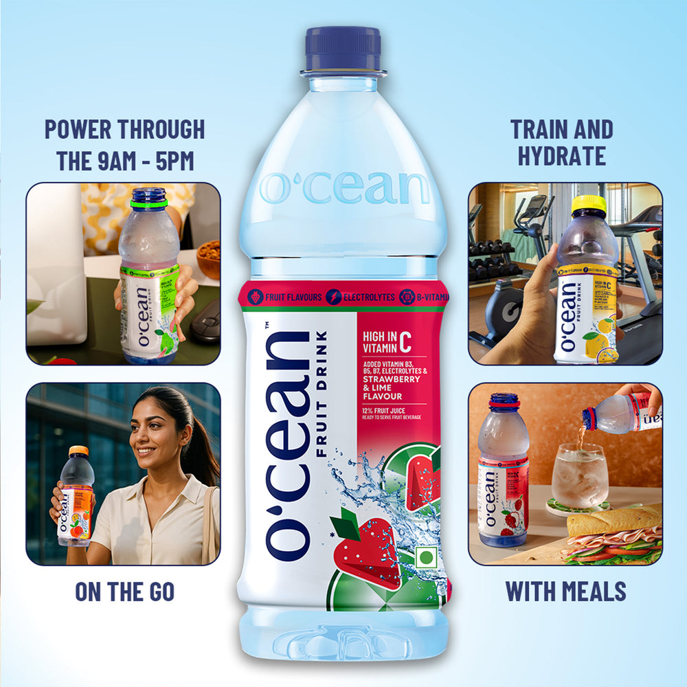 Ocean Fruit Drink Strawberry & Lime 1000 ML