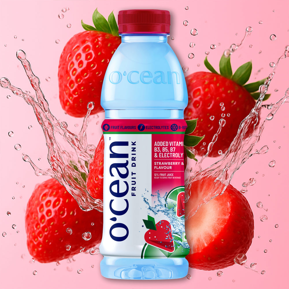 O'cean Fruit Drink Strawberry & Lime Flavour 500ml