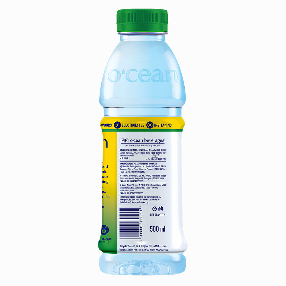 O'cean Fruit Water Tropic Pineapple Flavour