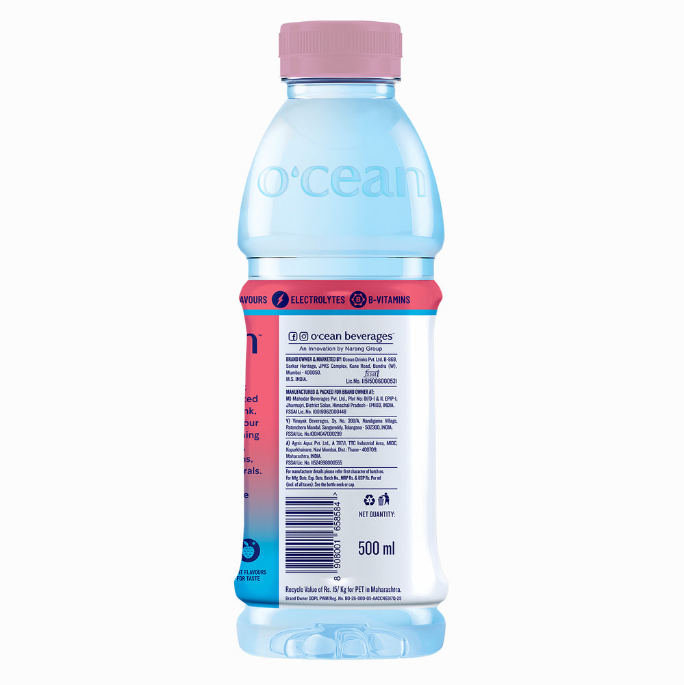 O'cean Fruit Drink Lively Lychee Flavour 500ml