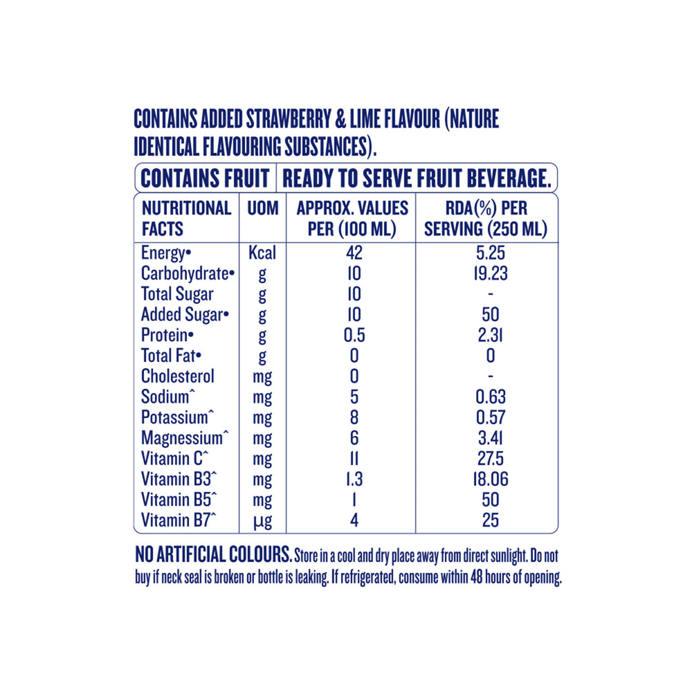 Ocean Fruit Drink Strawberry & Lime 1000 ML