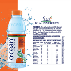 O'cean Fruit Water Orange & Lime