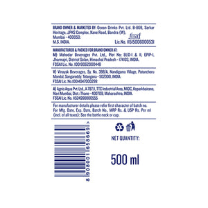 O'cean Fruit Water Zero Edition Peach & Passion Flavour