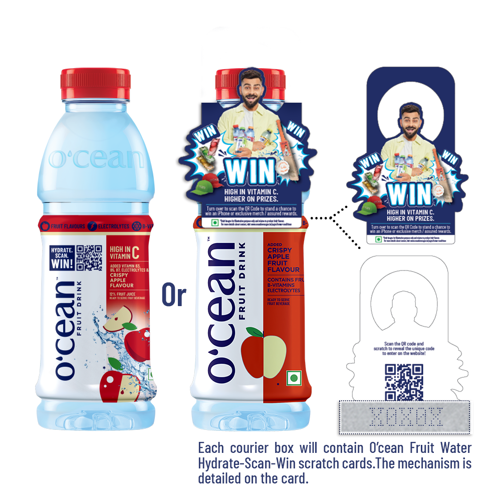 O'cean Fruit Water Crispy Apple - 250ML