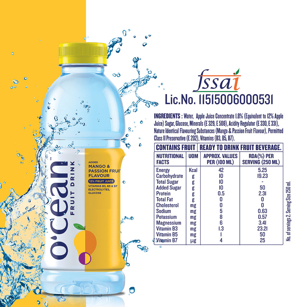 Ocean Fruit Water - Mango & Passion Fruit