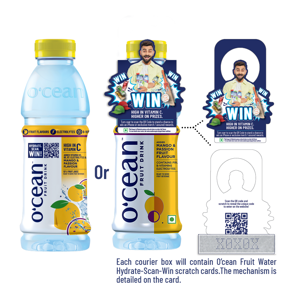 O'cean Fruit Water Mango & Passion -250ML