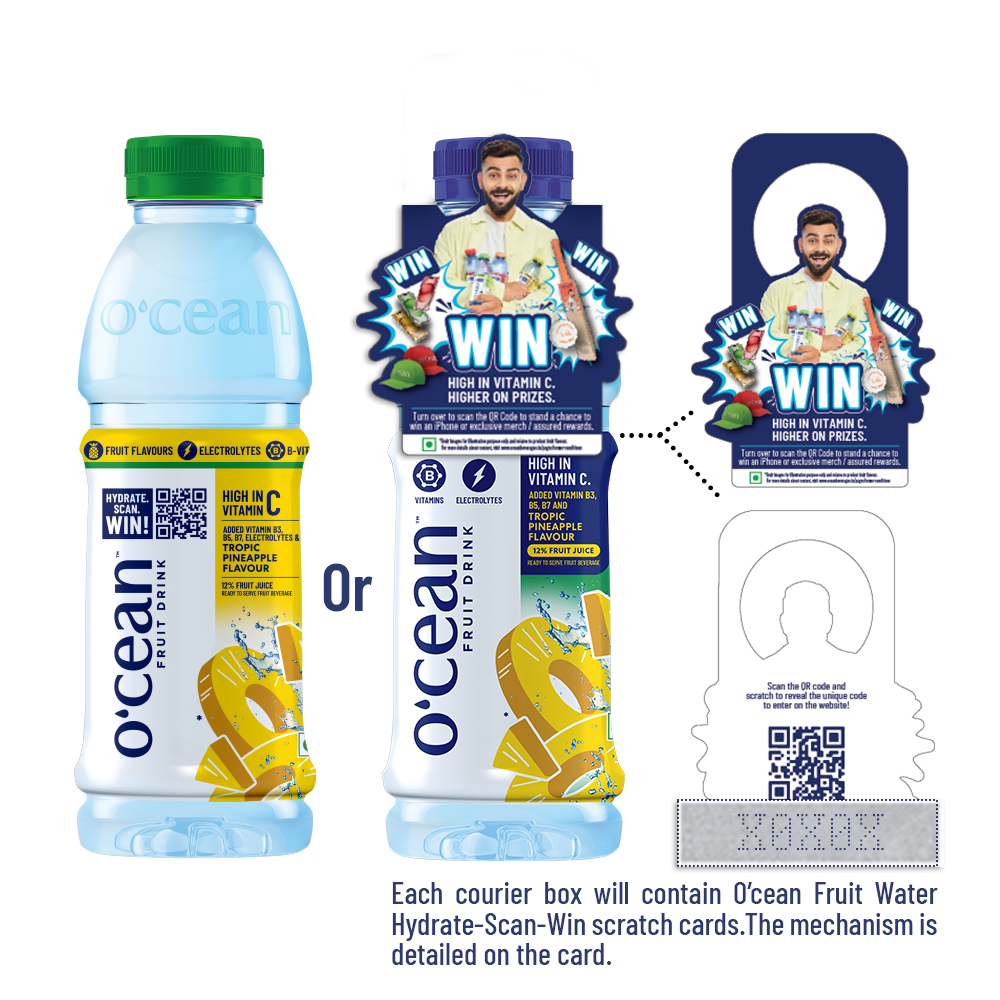 O'cean Fruit Water Tropic Pineapple Flavour