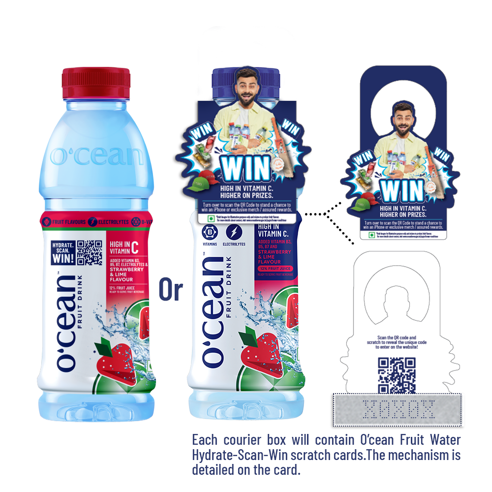 O'cean Fruit Water Strawberry Lime Flavour